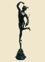 Hermes, estatua en bronce