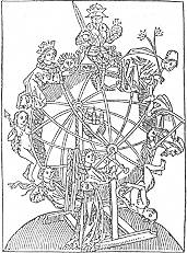 Roda de la Fortuna en un manuscrit alemany de 1490