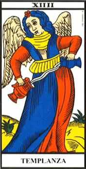 Tarot de Marsella. La Templanza