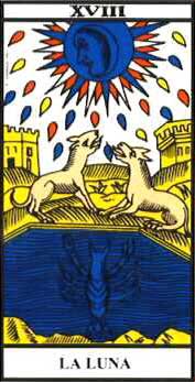 Tarot de Marsella. La Luna