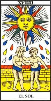 Tarot de Marsella. El Sol