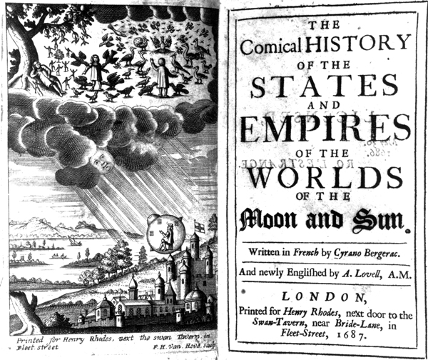 The Comical History of the States and Empires of the Worlds of the Moon and Sun, Londres 1687